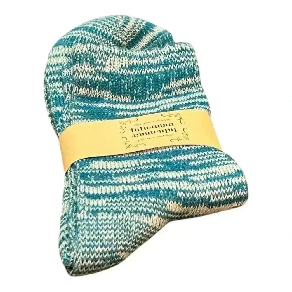 Blue Marled Socks